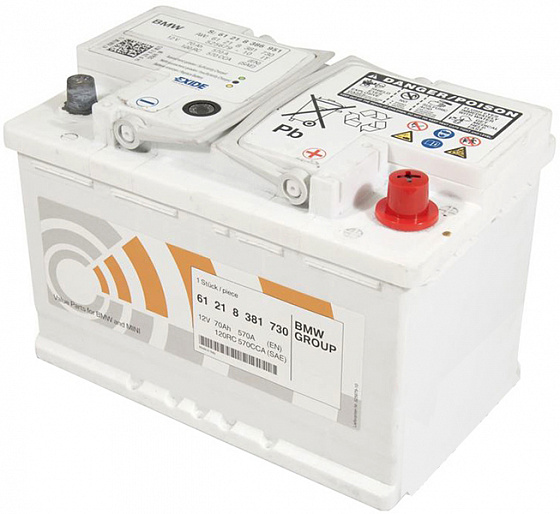 Аккумулятор BMW 61 21 7 604 816 (80 A/h), 640A R+