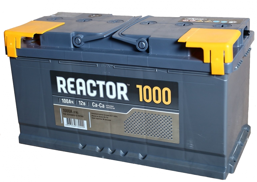 Аккумулятор AKOM Reactor 6CT-100 Евро (100 A/h), 1000A L+