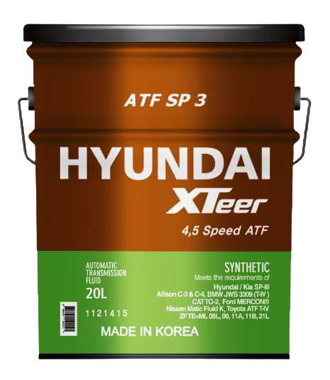 Трансмиссионное масло Hyundai XTeer ATF SP3, 20л
