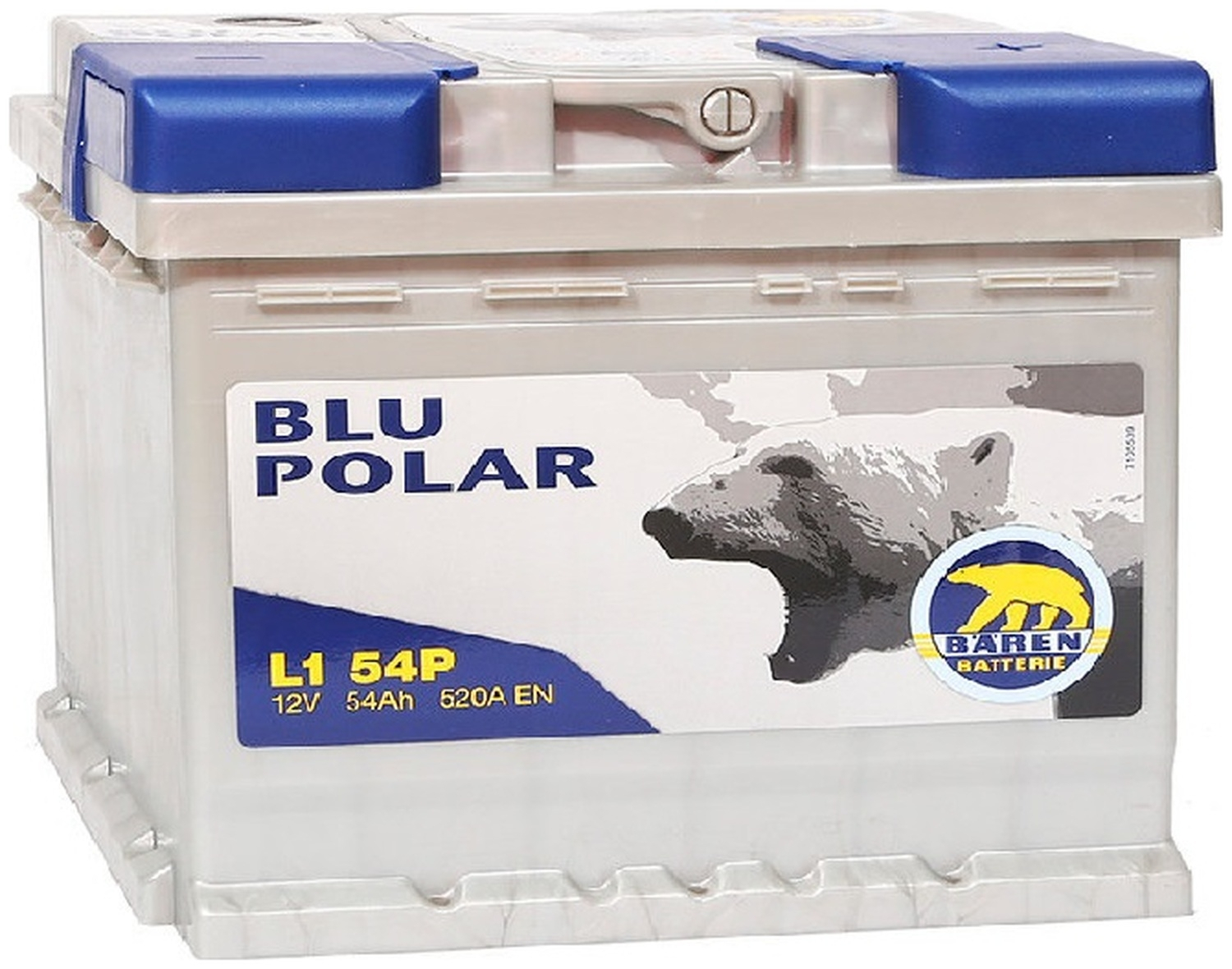 Аккумулятор Baren Polar Blu (54 A/h), 520А R+ 7905618