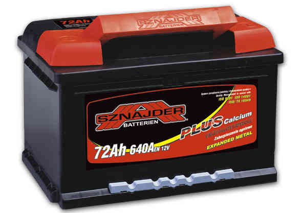 Аккумулятор Sznajder Plus (72 A/h), 640A R+